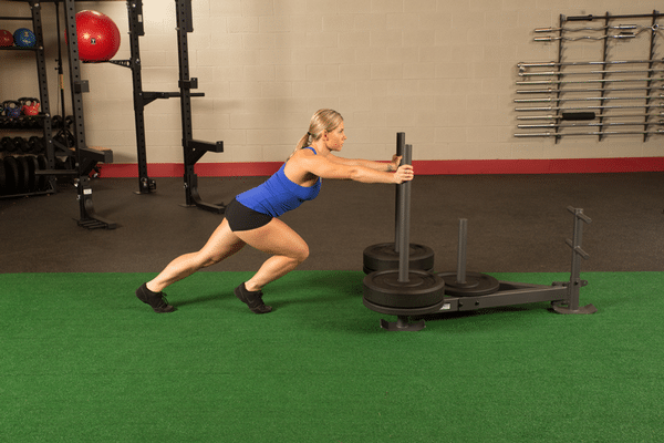 weight sled push
