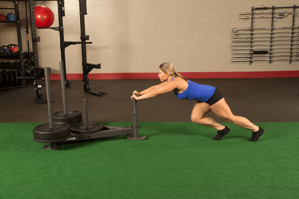 weight sled low push