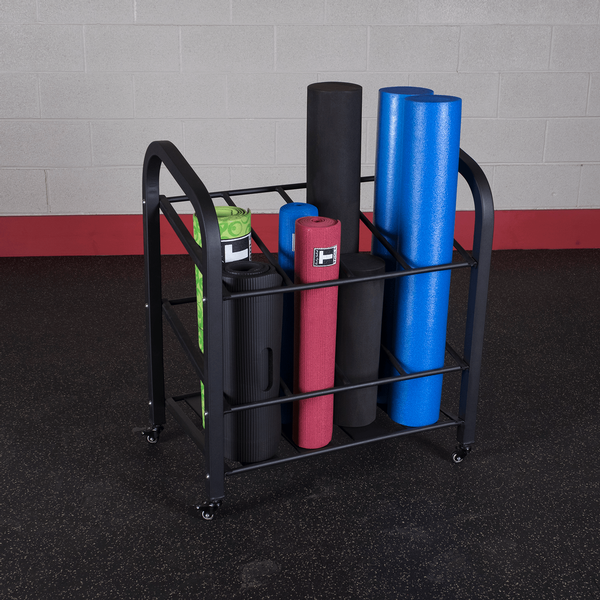 Body-Solid GYR500 Mat/Foam Roller Storage