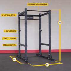 Body Solid SPR1000 Commercial Power Rack Exercise Warehouse Inc