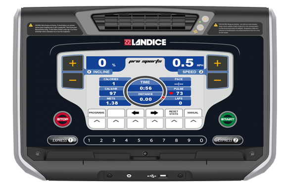 ProSports Panel LoRes MainPanel 570x380 1 Landice L8 Treadmill